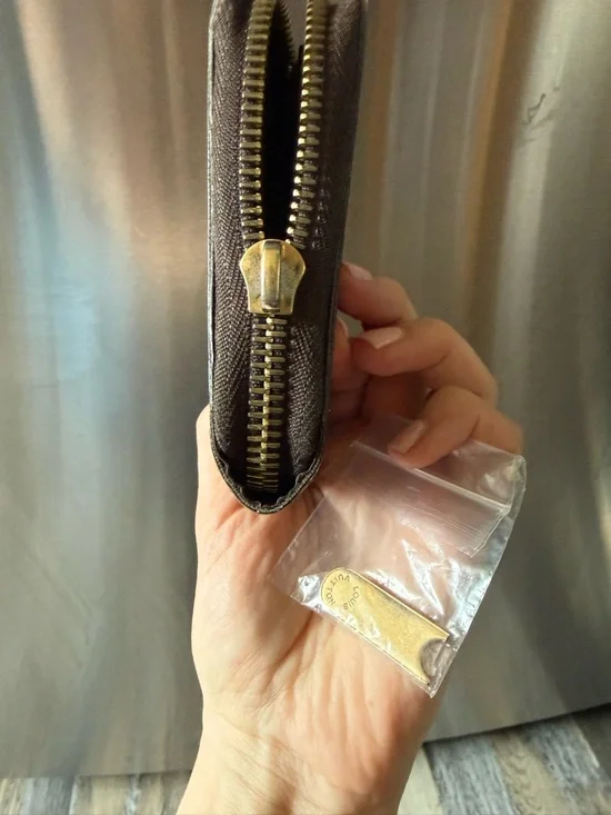 Louis Vuitton Brown Coated Canvas Wallet - Picture 4 of 4